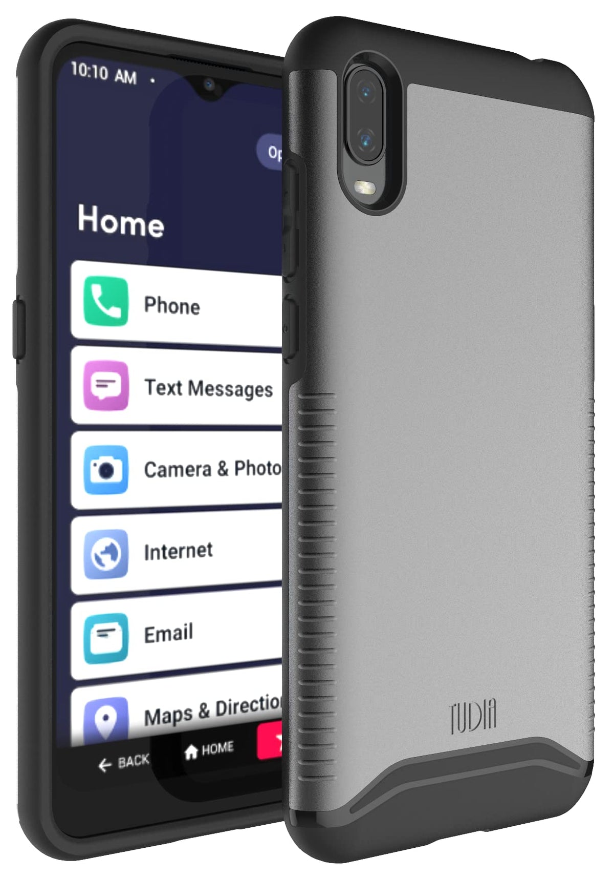 Tudia Dualshield Designed For Jitterbug Smart 3 Phone Case, Merge] Shockproof Military Grade Heavy Duty Dual Layer Slim Tough Pr