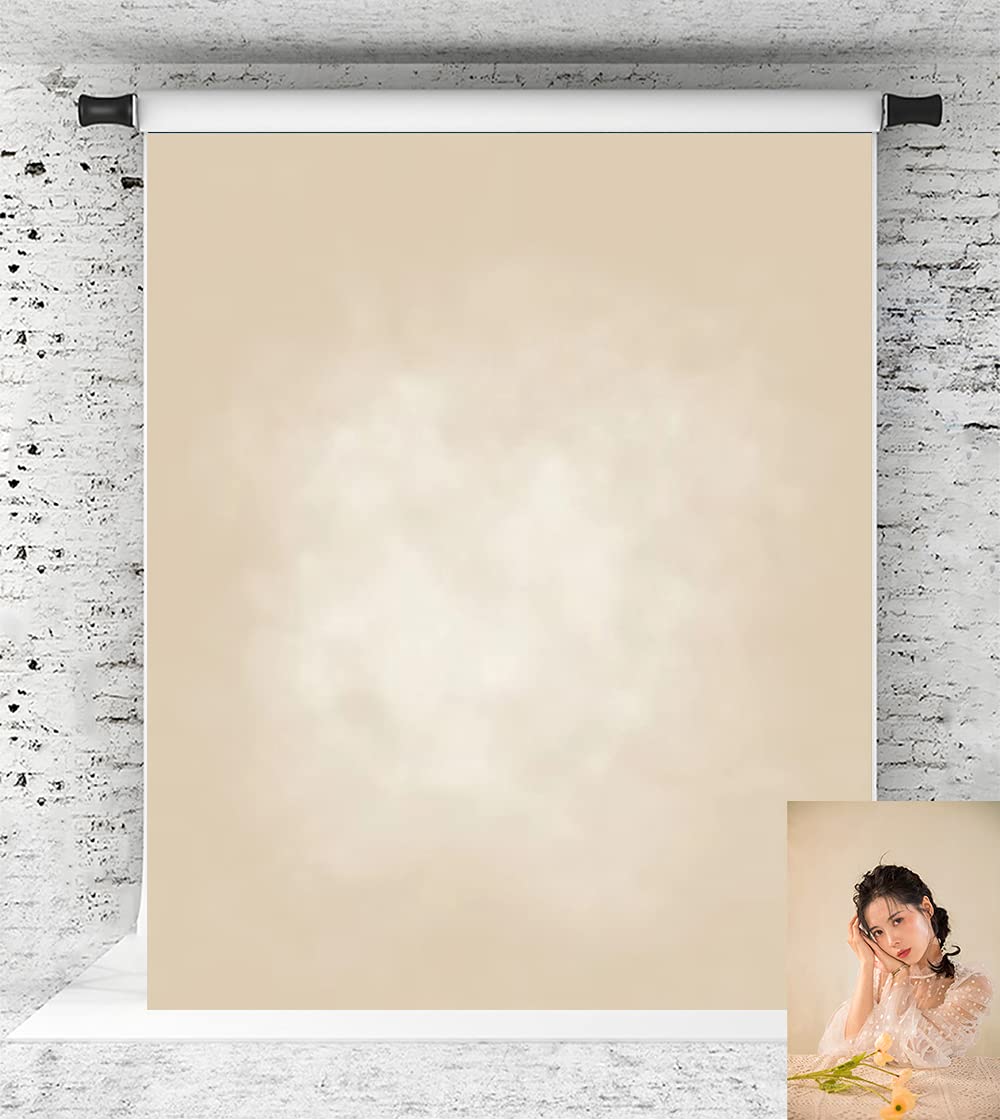 Kate Beige Photography Backdrops Abstract Photo Backdrop Poratrait Background For Photoshoot, 5X7Ft