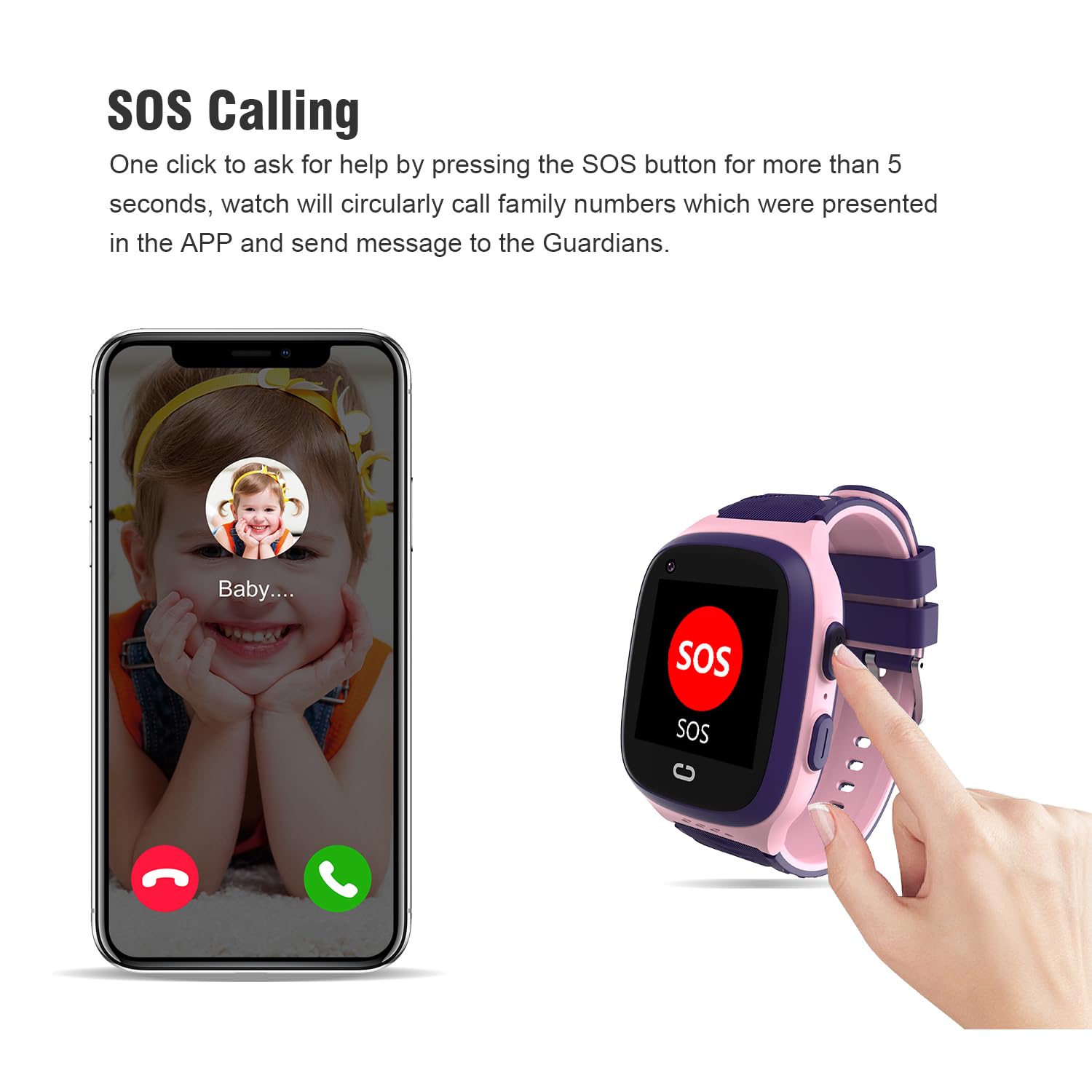 4G Kids Smart Watch Gps Tracker - Smartwatch With Two Way Call Video Calling 7 Puzzle Games Voice Chat Sos School Mode Pedometer