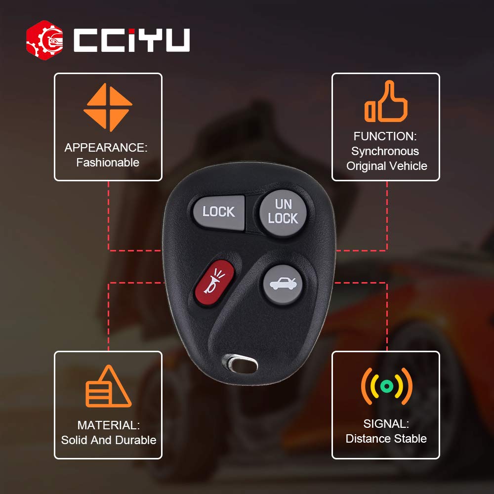 Cciyu Remote Replacement Key Fob Clicker Control Keyless Entry Replacement For For C Hevy S10 Blazer 1500 1500Hd 2500 2500Hd 350