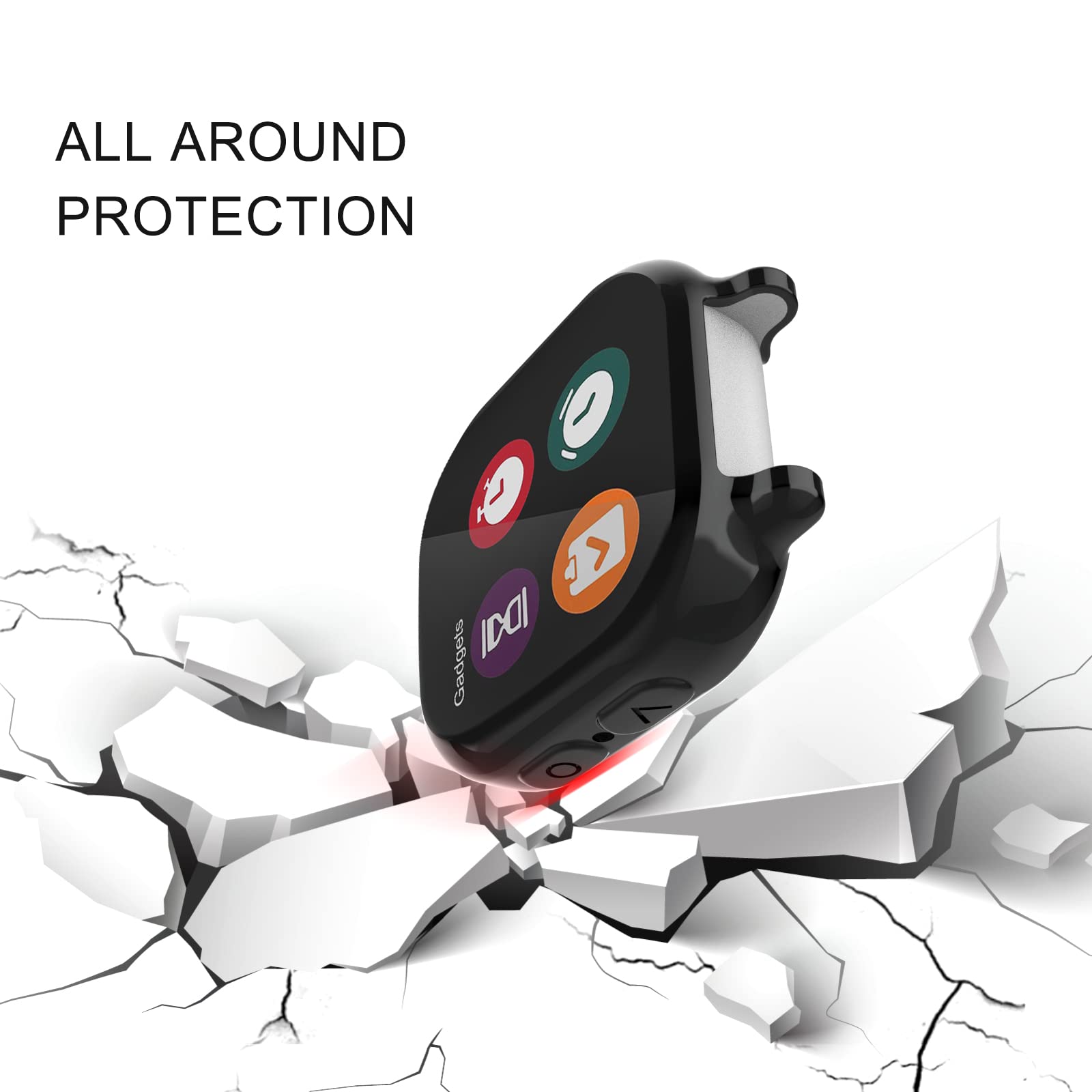 Geordgy 3 Pack Screen Protector Compatible With Gizmo Watch 2 Case For Kids, Ultra Thin Tpu Plated Overall Protective Case Cover