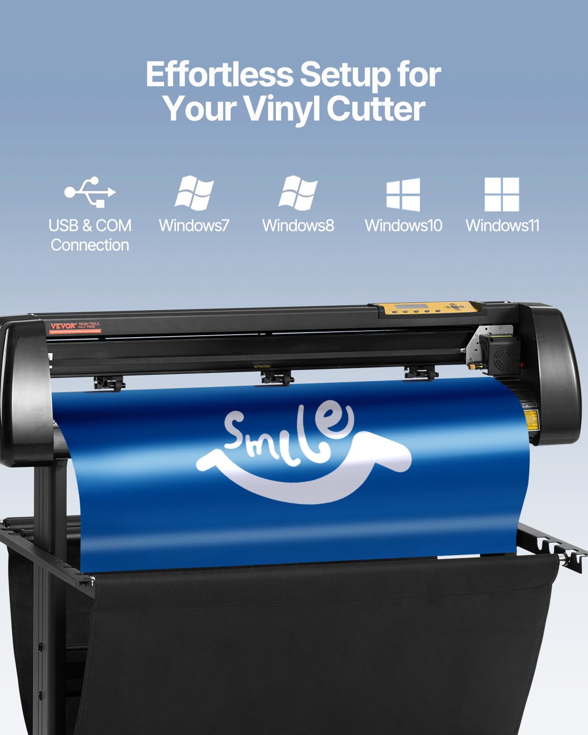 Vevor Vinyl Cutter 34Inch Bundle, Vinyl Cutter Machine Manual Vinyl Printer Lcd Display Plotter Cutter Sign Cutting With Signmas