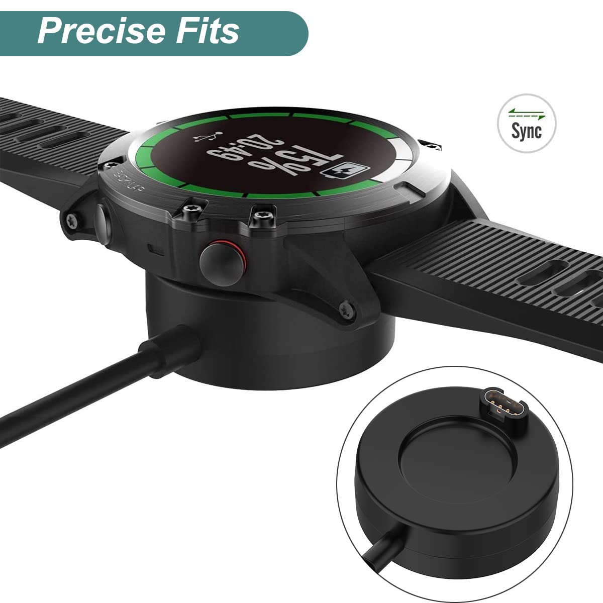 Charger For Garmin Forerunner 965 955 945 935 745 265 255 245 55 45, Approach S10 S12 S40 S42 S60 S62 S70, Fenix 7 7S 7X, Vivoac