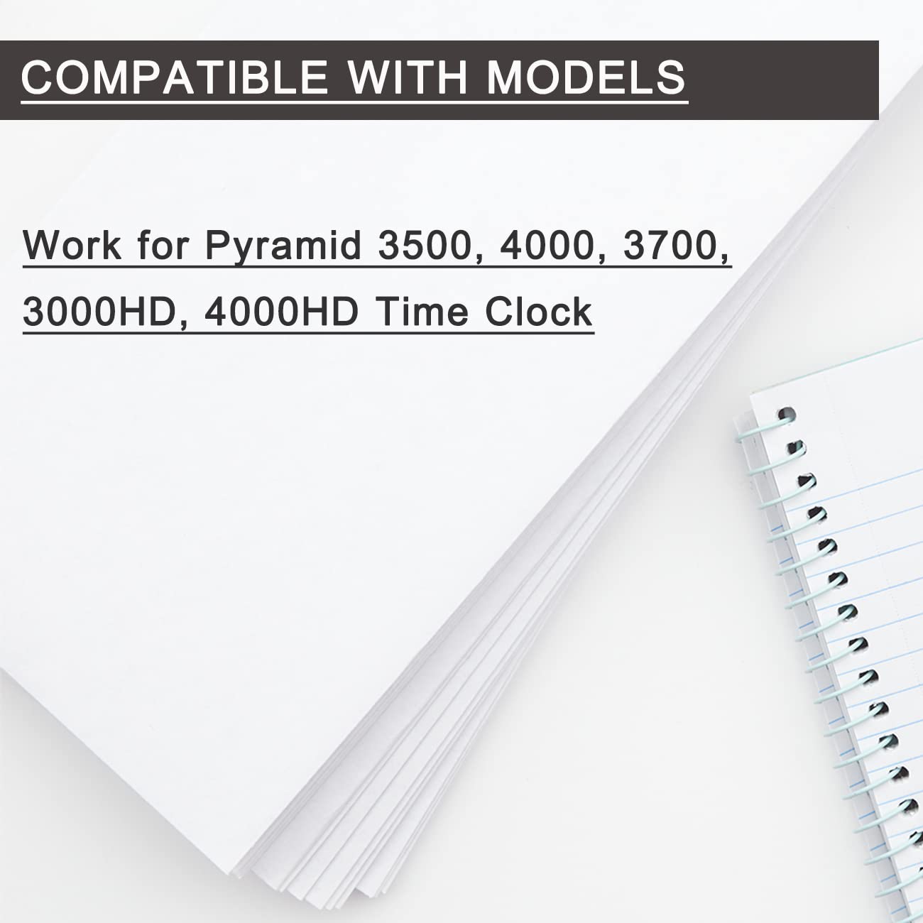 Boedcn Replacement For Pyramid 3700 Time Clock Ribbon Used With Pyramid 4000R, 3500, 3700, 4000, 4000Hd Time Clocks, 11.5Ft, Ind