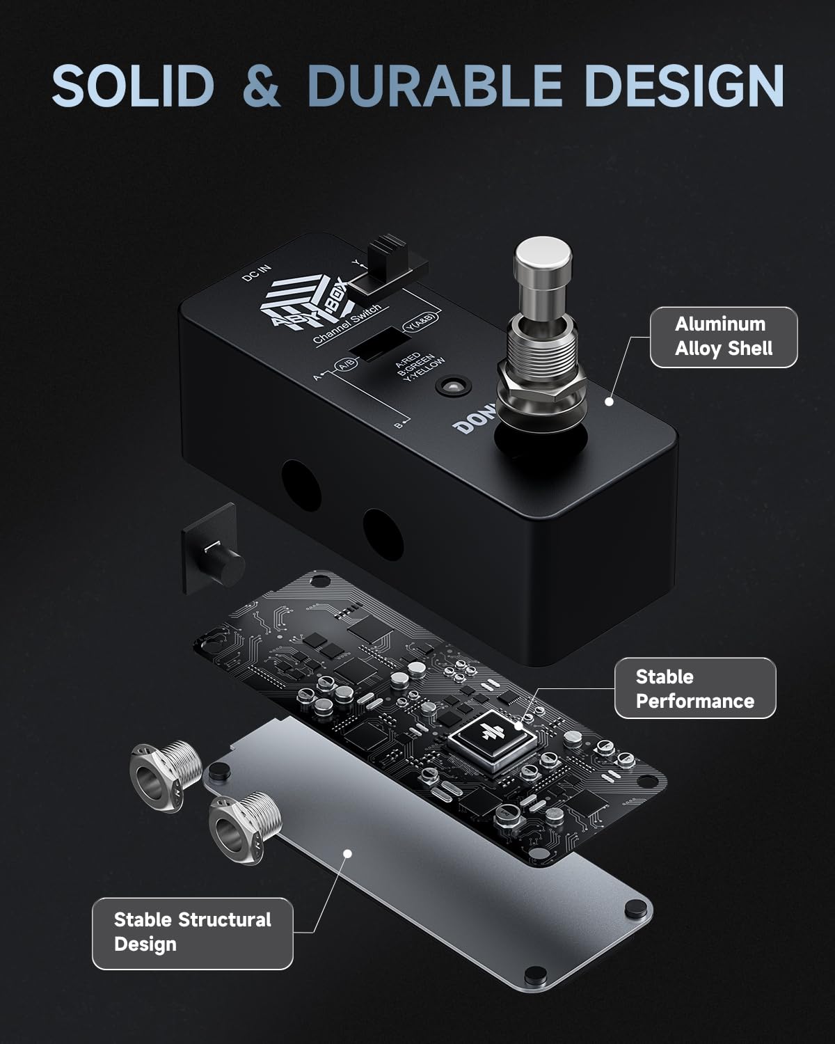 Donner Aby Box Line Selector Ab Switch Mini Guitar Effect Pedal True Bypass