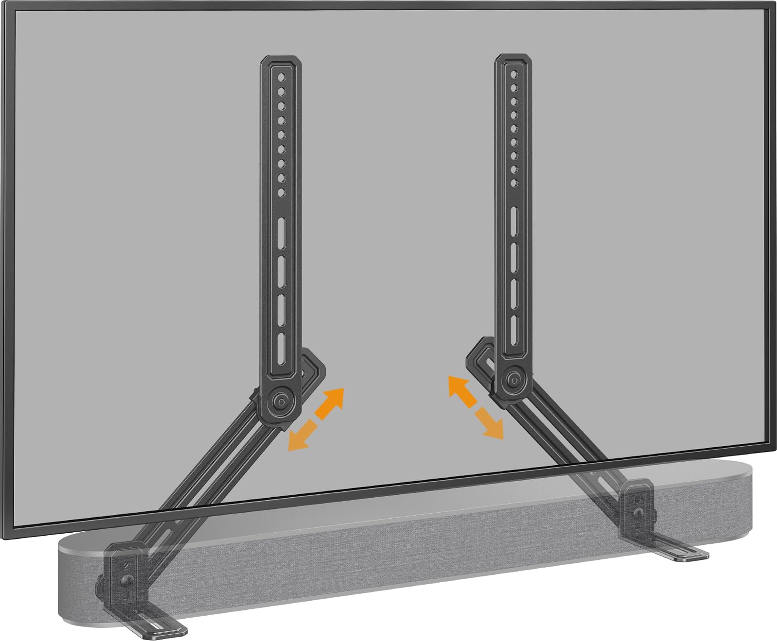 Perlegear Soundbar Mount With Adjustable Height, Sound Bar Mount Up To 15 Lbs, Soundbar Mount Under Tv Or Above Tv, Soundbar Tv 