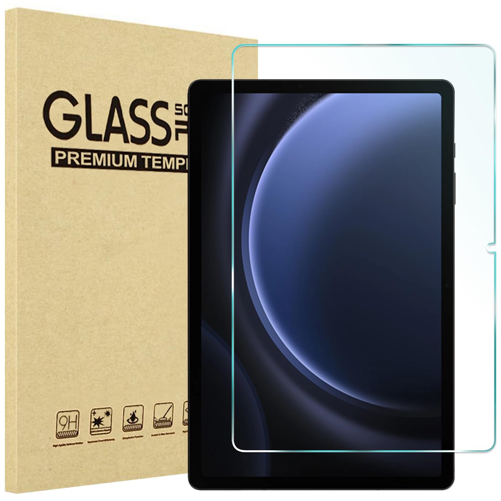 Procase 1 Pack Screen Protector For Galaxy Tab S10 Plus 2024/Tab S9 Fe Plus/S9 Plus/S8 Plus/S7 Fe/S7 Plus 12.4 Inch 2023, Tempered Glass Hd Clear Film Guard For Tablet Sm X820/X610/X810/X800/T730/T970