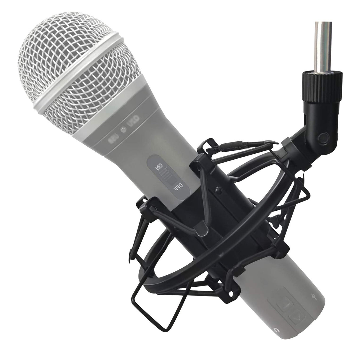 Microphone Shock Mount Mic Holder For Samson Q2U Shure Sm58 Atr2100 Usb Behringer Xm8500, Mic Clip Holder Mount For Diameter 28M