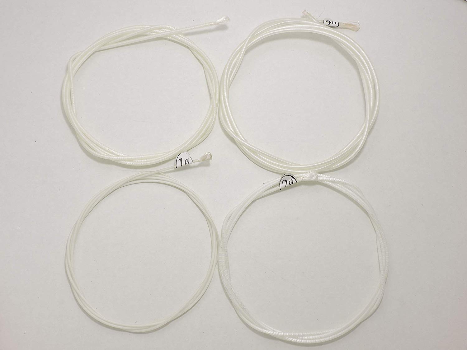 Selene Contrabajo Tololoche Double Bass Strings, Full Set of 4, White Cuerdas para Contrabajo