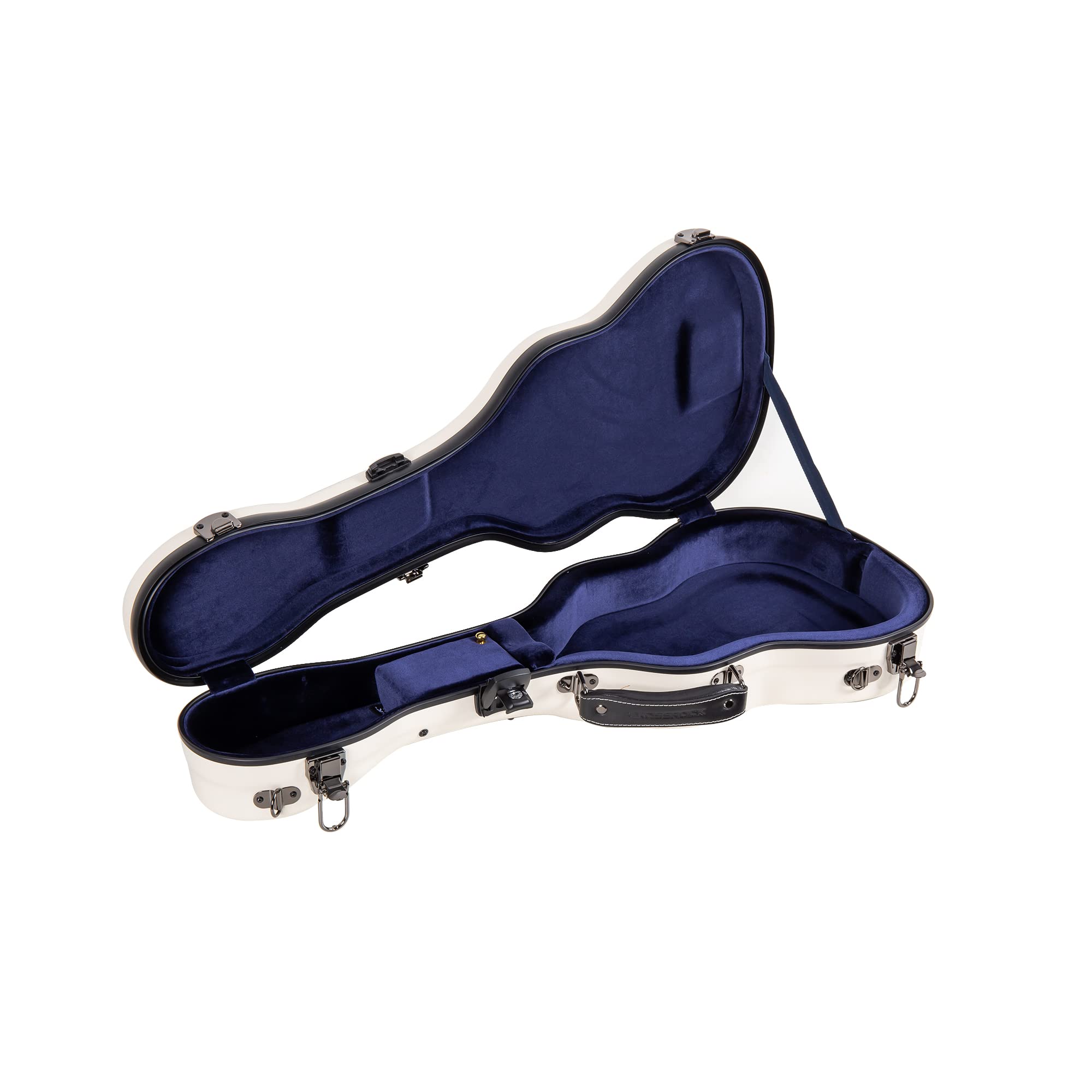 Crossrock Fiberglass Case With Tsa Lock For 27 Tenor Ukulelex-Milky White(Crf2020Tumw)