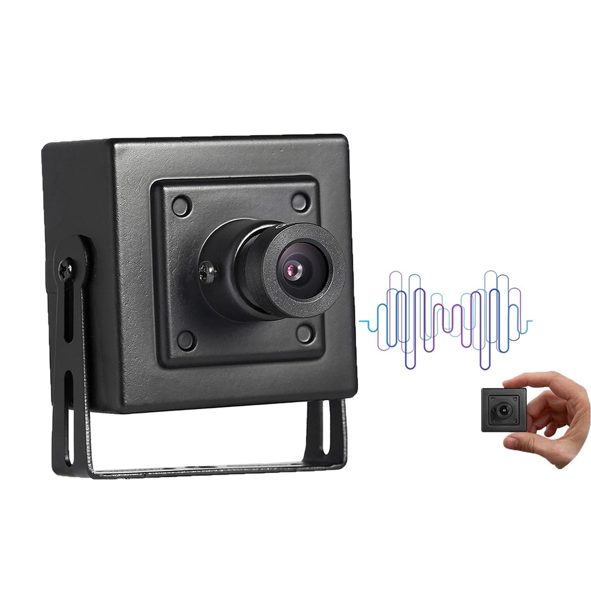 Revodata 5Mp Mini Security Indoor Built In Micro Phone Poe Ip Camera, Mini Poe Camera 3.6Mm Lens 80 P2P Cctv Video Ip Cam H.265