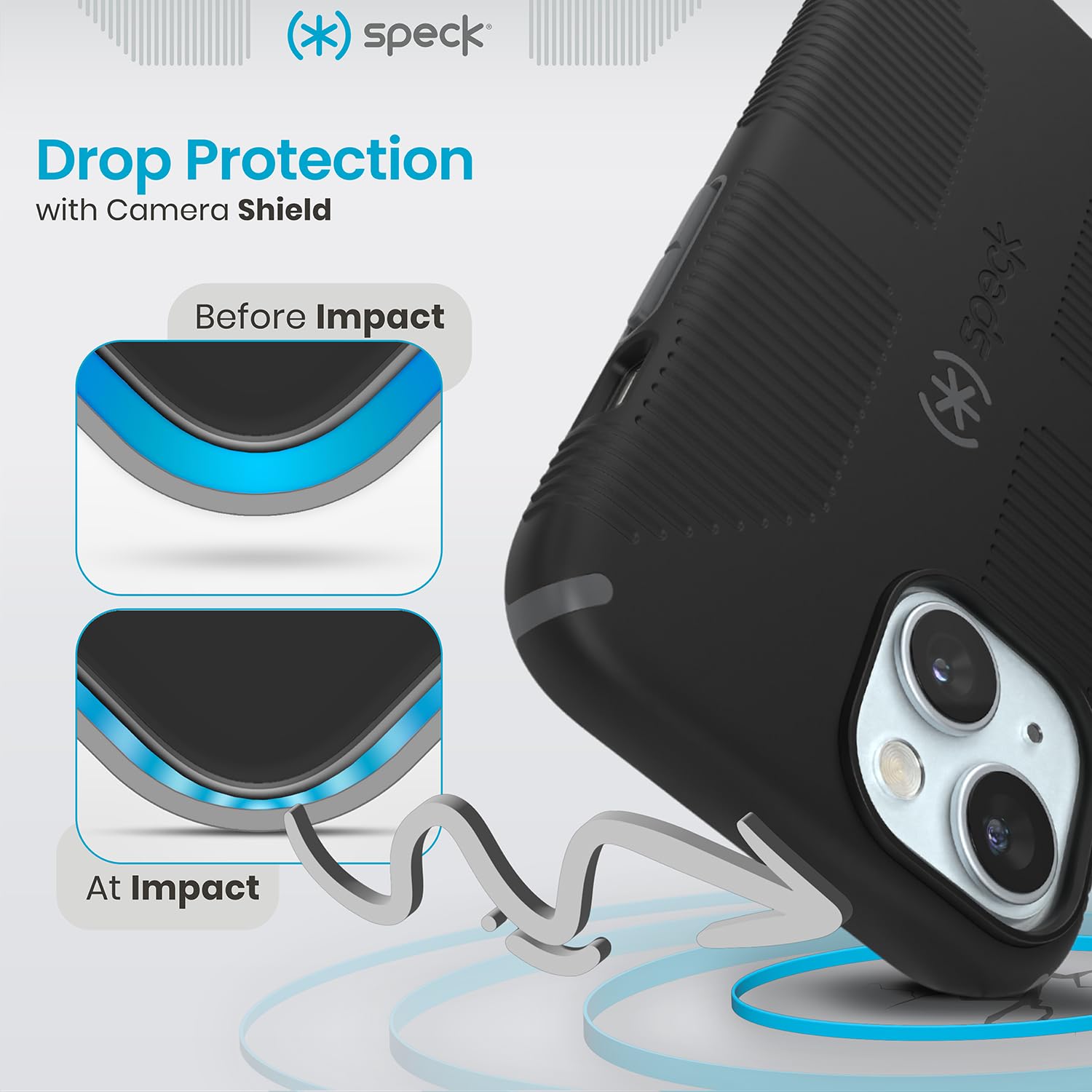 Speck Iphone 15 Case   Built For Magsafe, Drop Protection Grip   For Iphone 15 Iphone 14 & Iphone 13   Scratch Resistant, Soft T