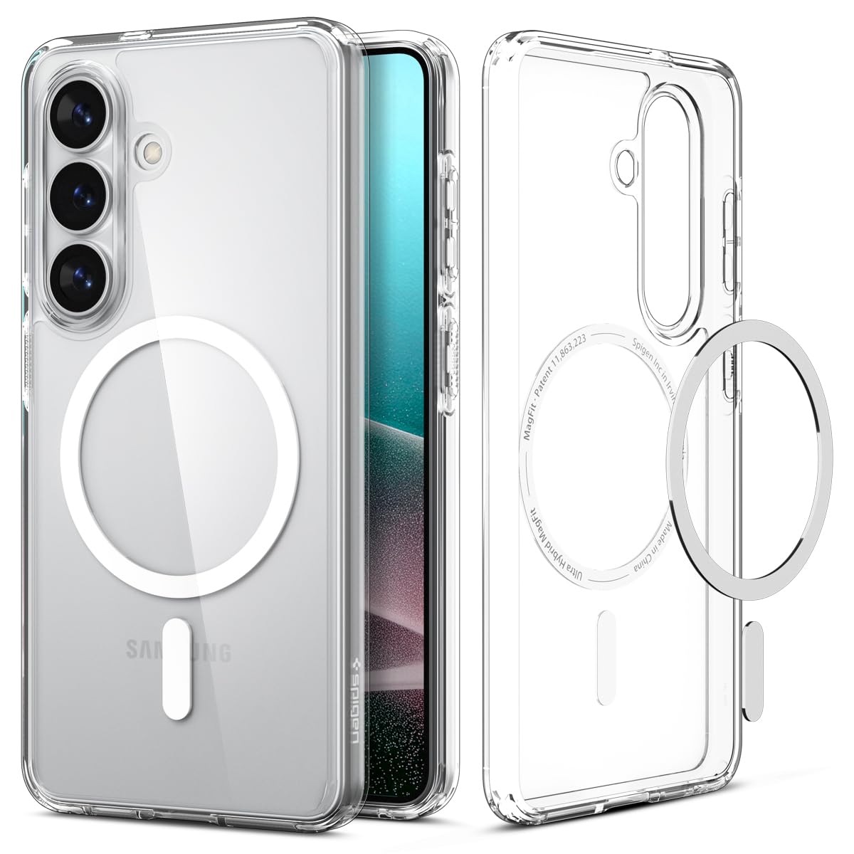 Spigen for Galaxy S26 Plus Case, Ultra Hybrid MagFit [Anti-Yellowing] [Compatible with MagSafe] [Fast Wireless Charging] - Clear