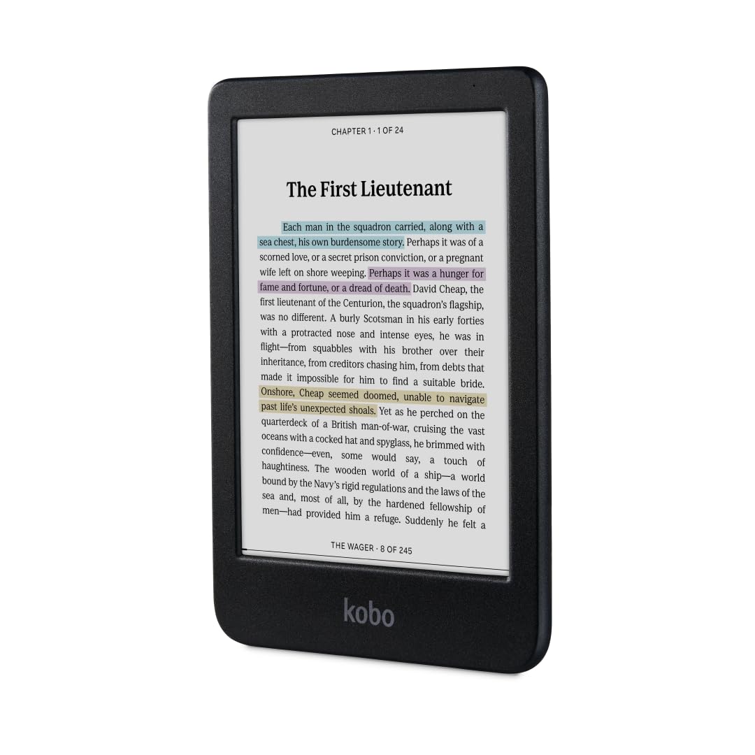 Kobo Clara Colour | Ereader | 6    Glare Free Colour E Ink Display | Dark Mode Option | Waterproof | Audiobooks | 16Gb Of Storag