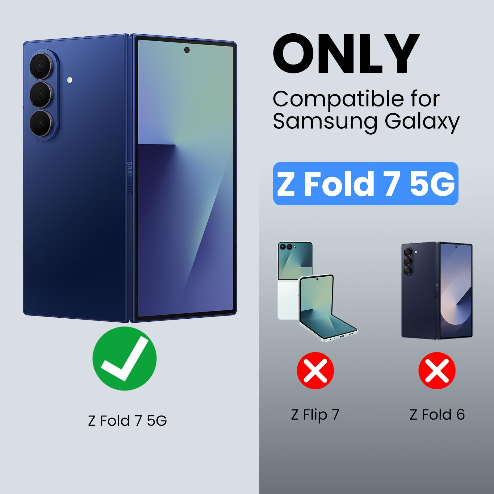 Nillkin Frosted Shield Samsung Galaxy Z Fold 7 Magnetic Case, With S Pen Holder & Pen & Hinge Protection Slim, Compatible With M