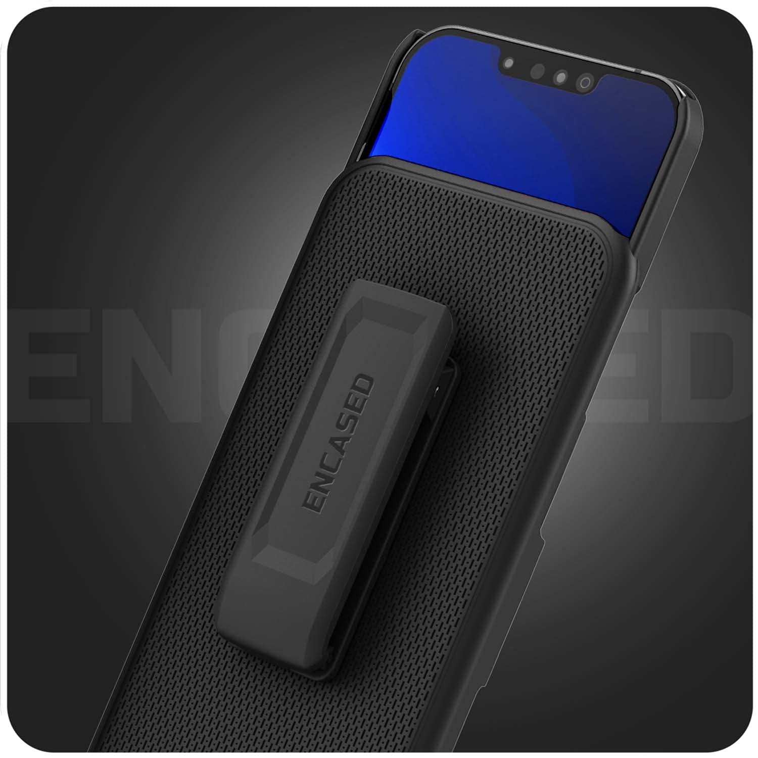 Encased Duraclip Designed For Iphone 13 Mini Belt Clip Case (2021) Slim Phone Cover With Holster (Black)