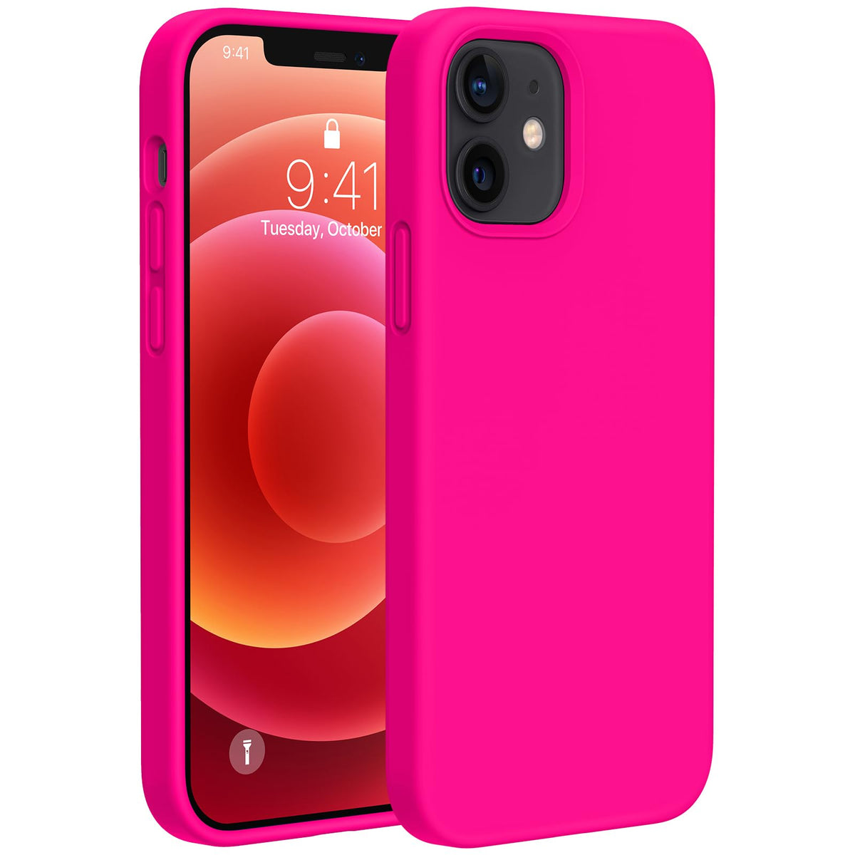 Miracase Compatible With Iphone 12 Case And Iphone 12 Pro Case, Liquid Silicone Gel Rubber Full Body Protection Shockproof Drop 