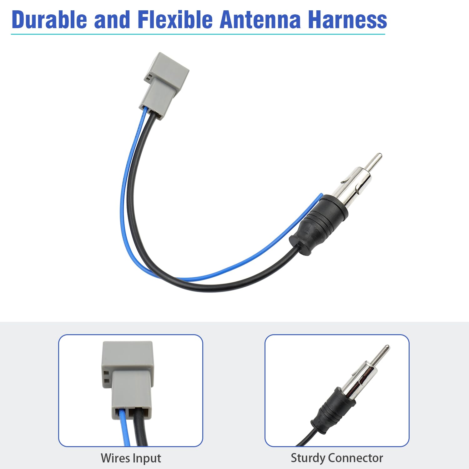 Jayubien Radio Antenna Adapter Connector Compatible With Honda Accord Civic Cr-V Odyssey Element Pilot Fit Ridgeline Insight Acu