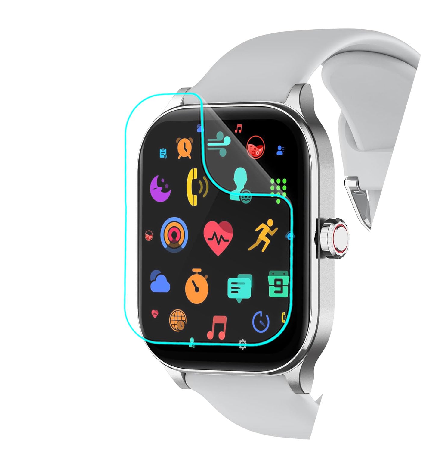 Futanwei [5 Pack] For Othalne Smart Watch P68 Screen Protector 2.01 '' Soft Pet Film [Case Friendly] [Anti-Scratch] [Bubble Free