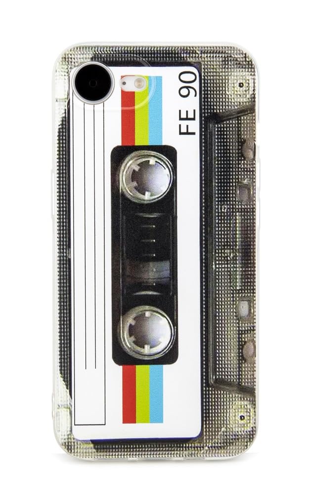 Fateamll Case For Iphone 16E Matte Finish Heavy Duty Soft Back Cover With Reinforced Corners Tpu Soft Bumper Retro Cassette Tape