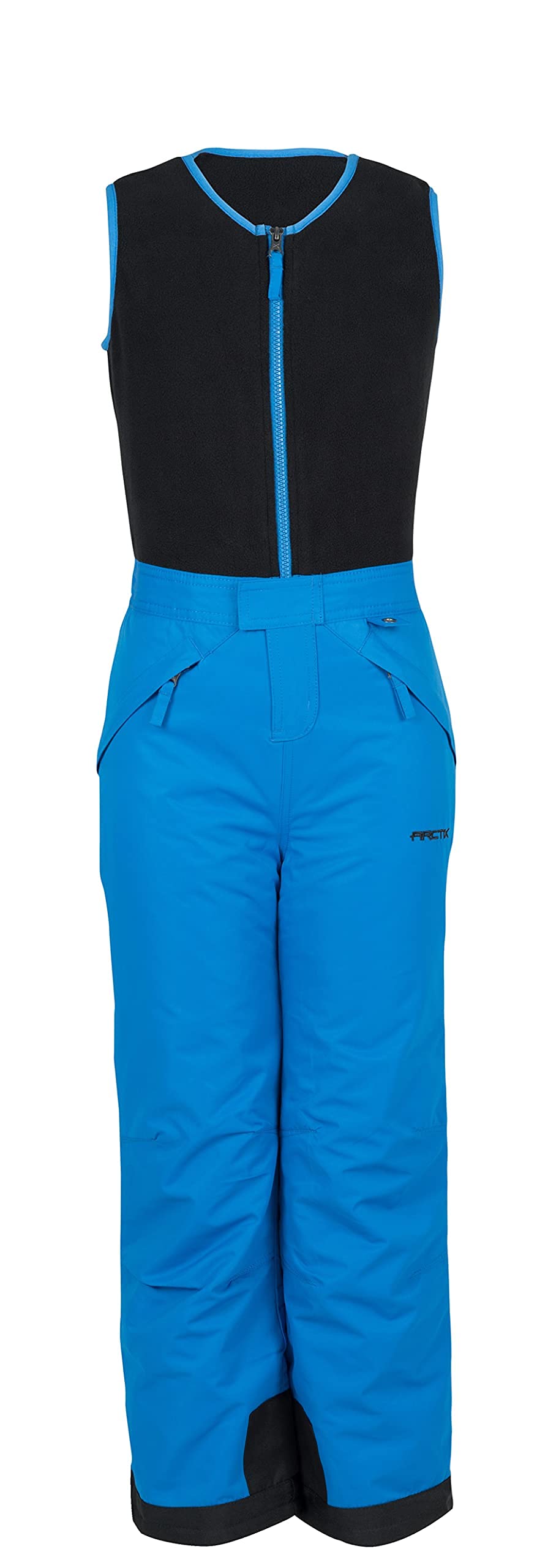 Arctix Kids Limitless Fleece Top Bib Overalls, Nautical Blue, Small Husky
