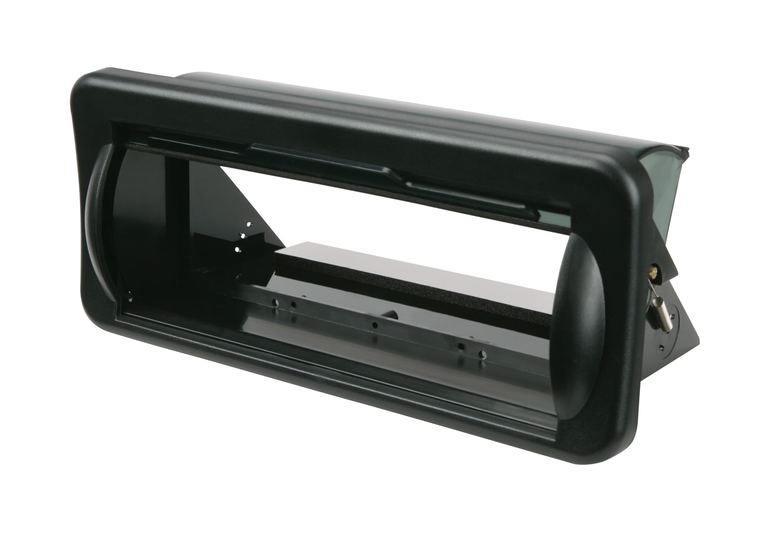 Scosche Acm5B Universal Marine Radio Cover   Water Resistant Boat Dash Radio Protector Shield With Spring Loaded Flip Up Retract