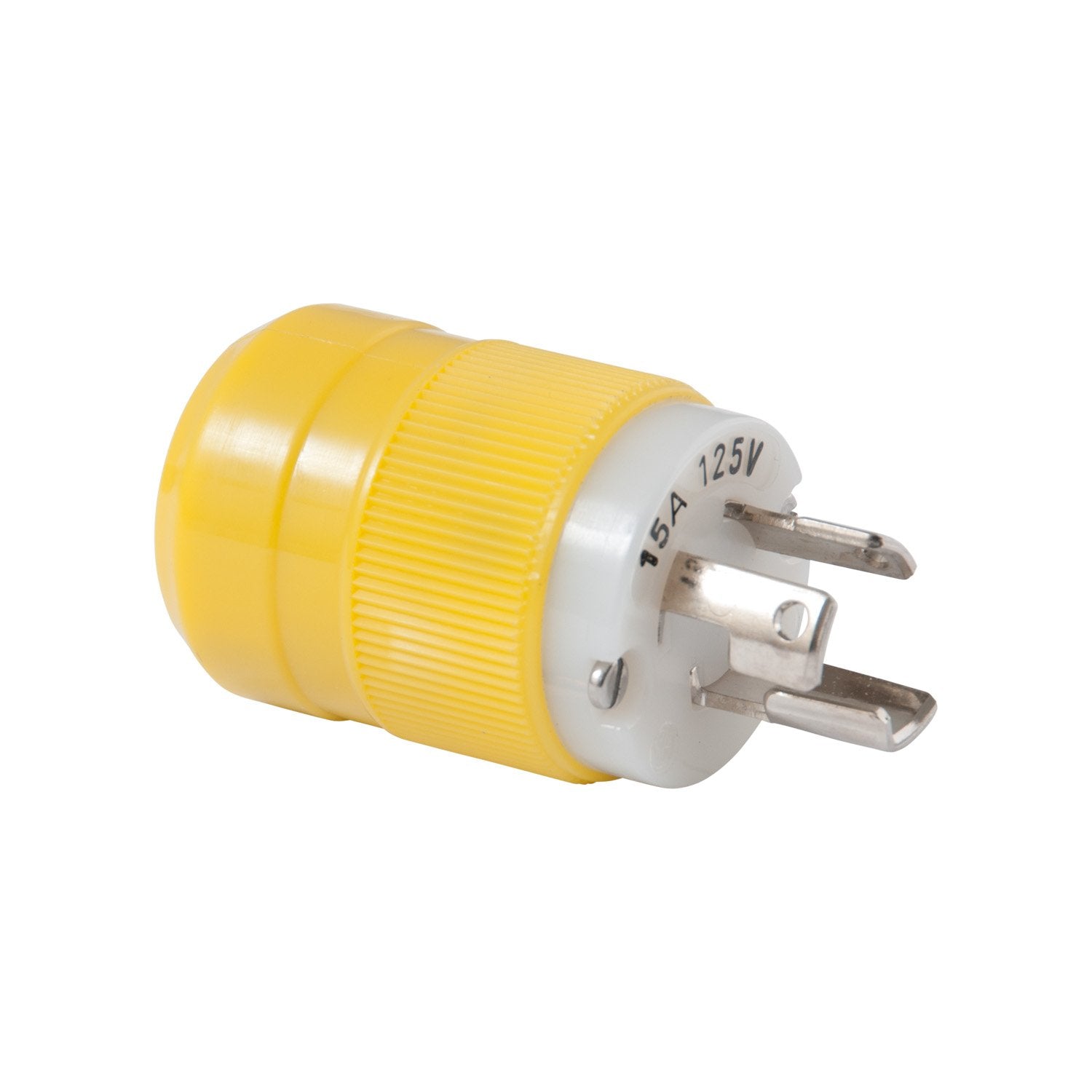 Marinco 4721Cr Locking Plug,15A, 125V, Yellow,WBEEAB000NI5FJK