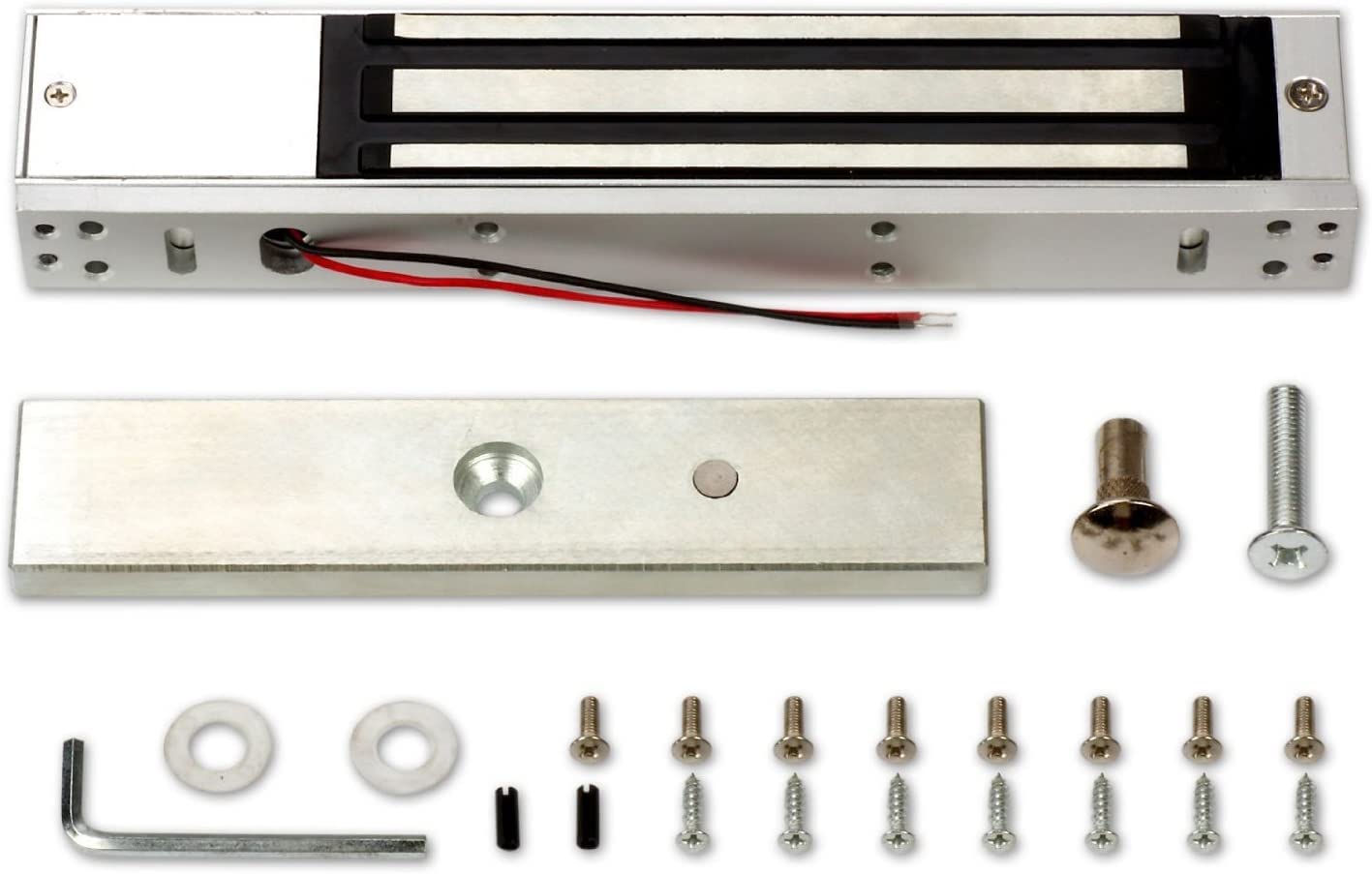 Mengqi Control Request To Exit Pir Motion Sensor 4 Doors Access Control Electronmagnetic 600 Lbs Magnetic Lock 110 240V Power Supply Box Rfid Keypad Reader Keyfobs/Cards(Phone App Remotely Open Door)