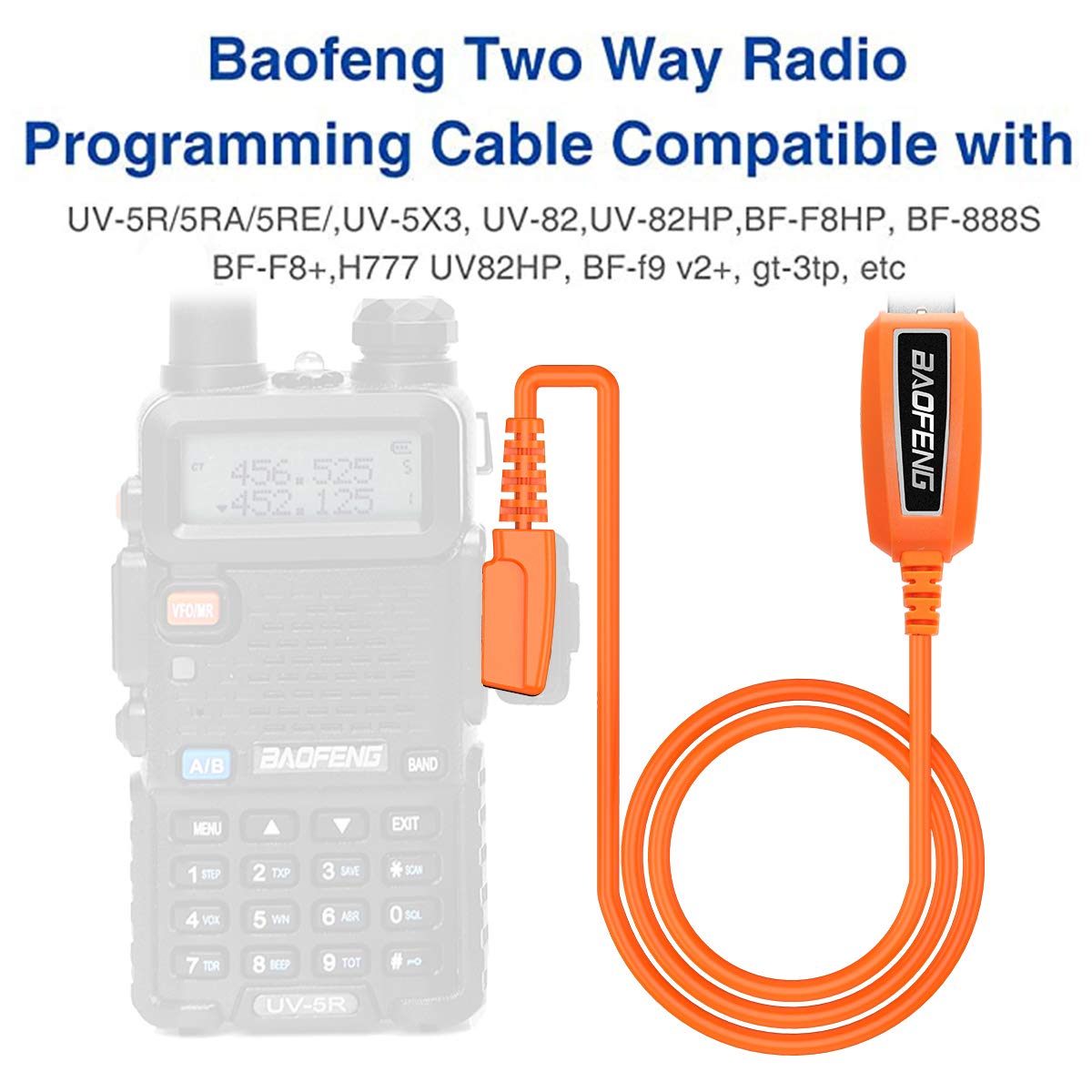 Baofeng Usb Programming Cable Pl2303 Support Chirp Ham Radio For Uv 5R Bf F8Hp 5Rm Uv 17R Bf 888S Uv 21R Gmrs Gm 15Pro Uv 5G Plu