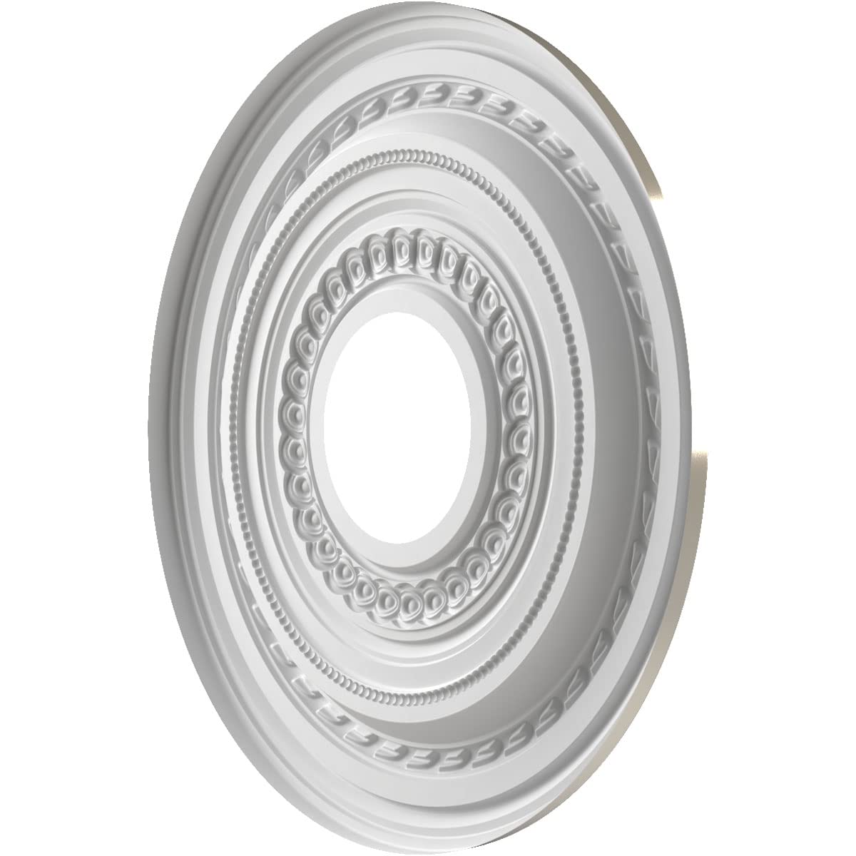 Ekena Millwork Cmp13Cobcr Cole Thermoformed Pvc Ceiling Medallion (Fits Canopies Up To 4 1/4''), 13''Od X 3 1/2''Id X 3/4''P, Br