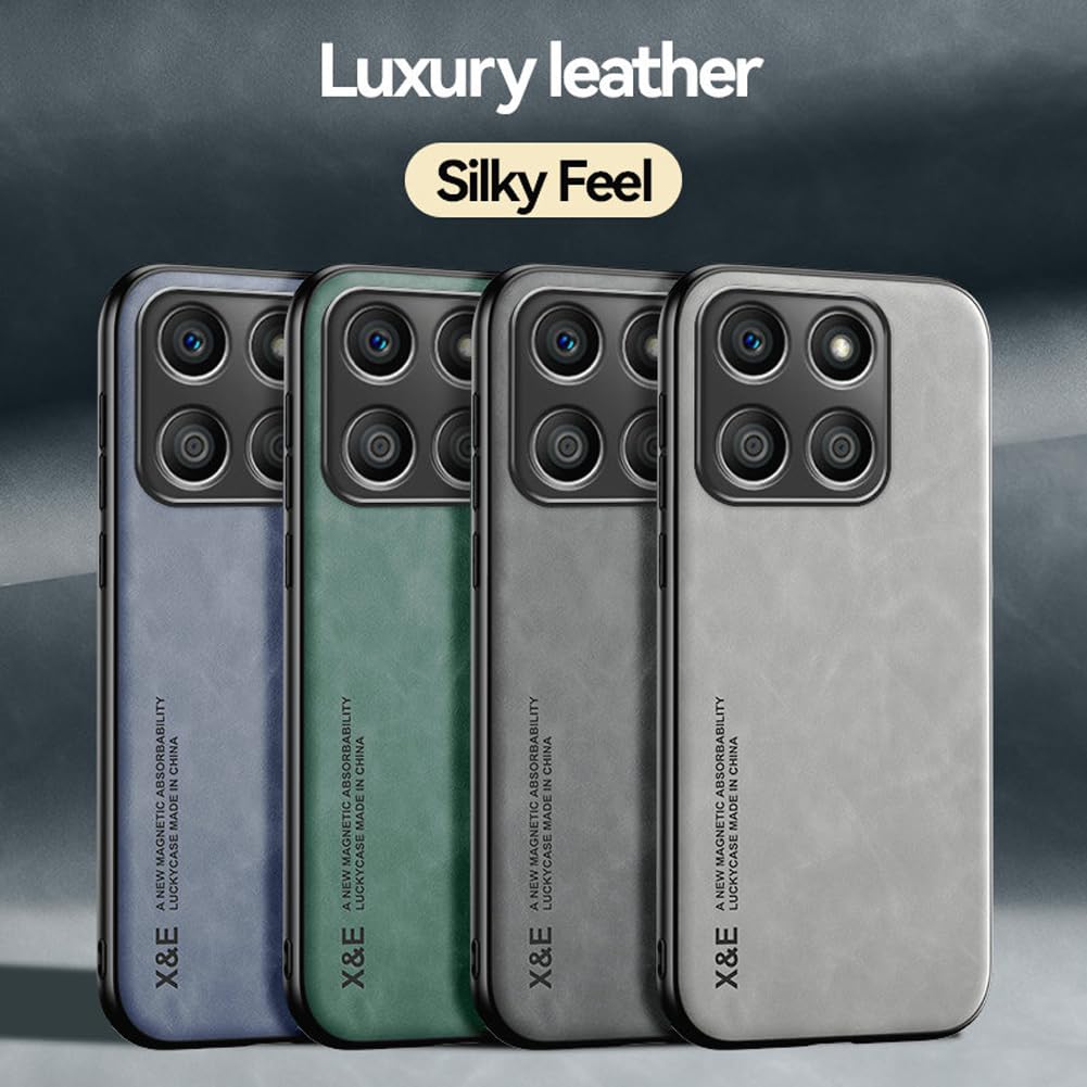 Kepuch Silklike Case For Honor X8B   Cover Bumper Built In Metal Plate For Honor X8B   Black