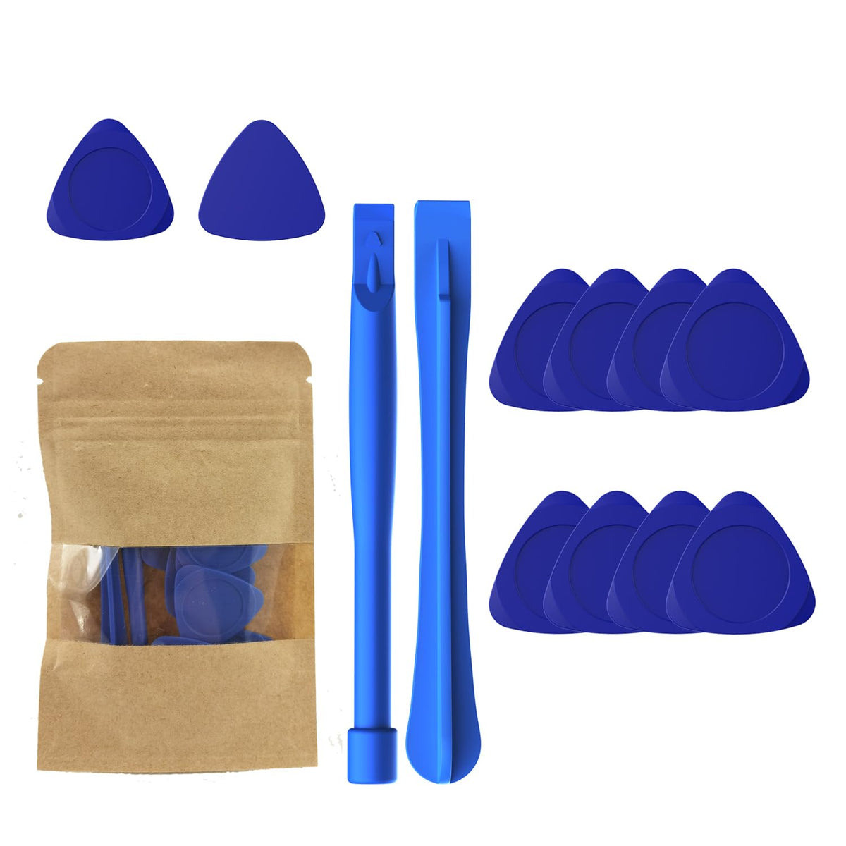 10Pcs Universal Triangular Prying Tool, 2Pcs Pry Bars, Plastic Spudger Tool Kit, Prying & Open Tool For Iphone, Laptop, Desktop