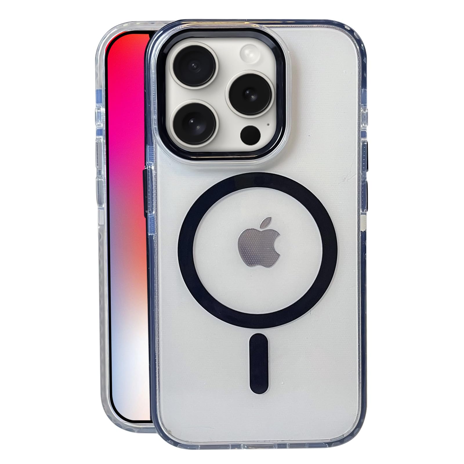 Nimeey for iPhone 14 Pro Case,MagSafe Compatible,Matte Soft Slim Shockproof Cover,Anti-Fingerprint,Anti-Yellowing,Anti-Scratch B