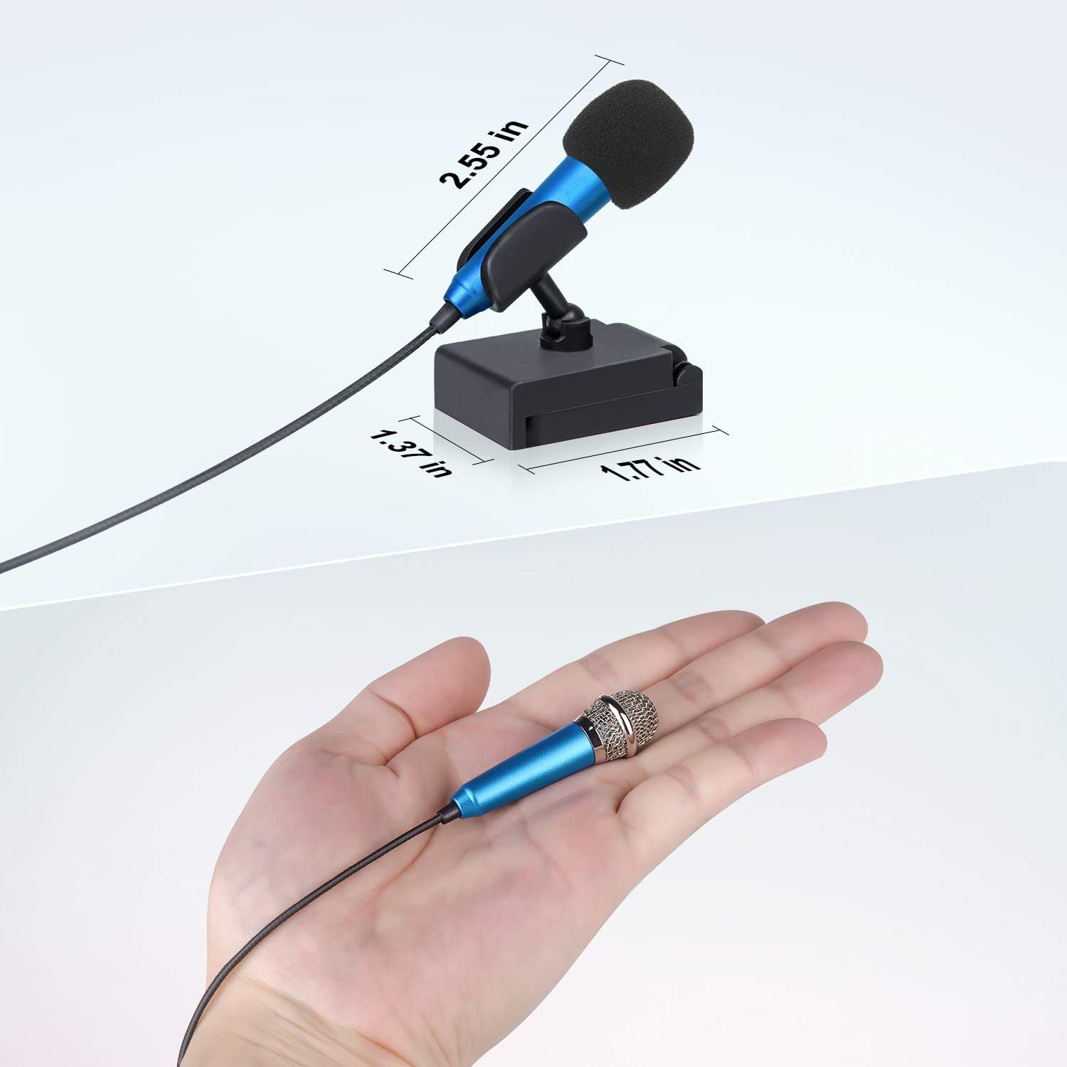 Uniwit Mini Portable Vocal/Instrument Microphone For Voice Video Recording Singing,Vlogging, Podcasting,Tiny Microphone For Ipho