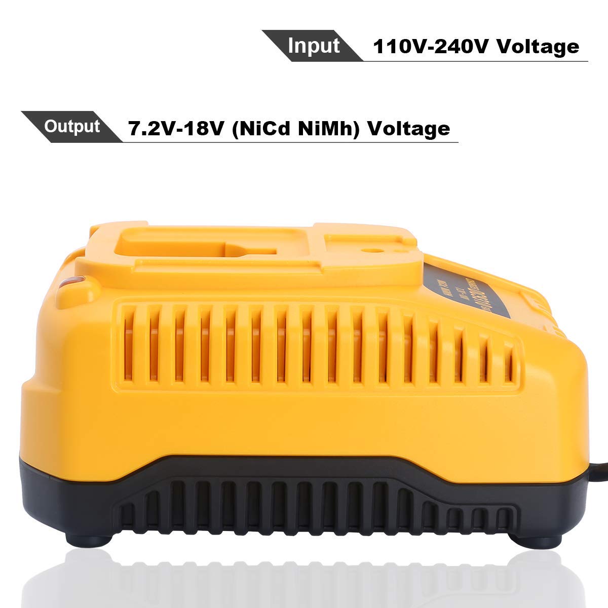 Lasica Dc9310 Fast Charger Compatible With Dewalt 18V Battery Charger Dc9310 Compatible With Dewalt 7.2V-18V Xrp Nicad/Nimh Batt