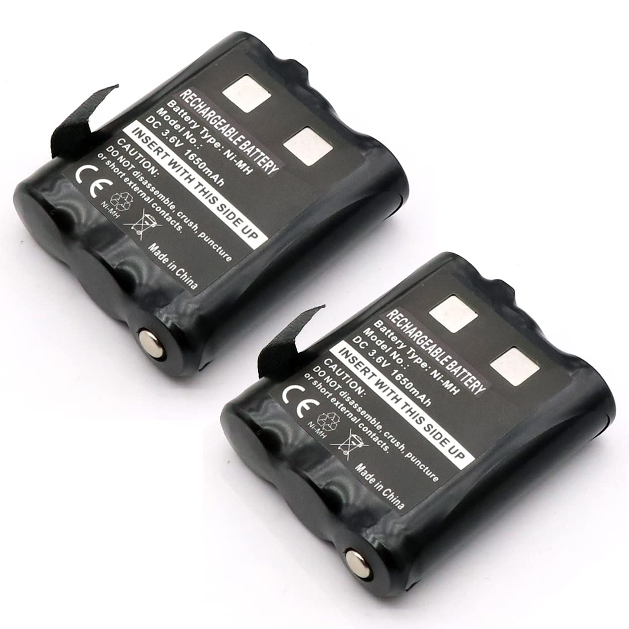 SHAWOROCE 2X 1650mAh Battery PMNN4477AR Compatible with Motorola Talkabout T200 T260 T265 T270 T280 T400 T402 T460 T465 T475 T48