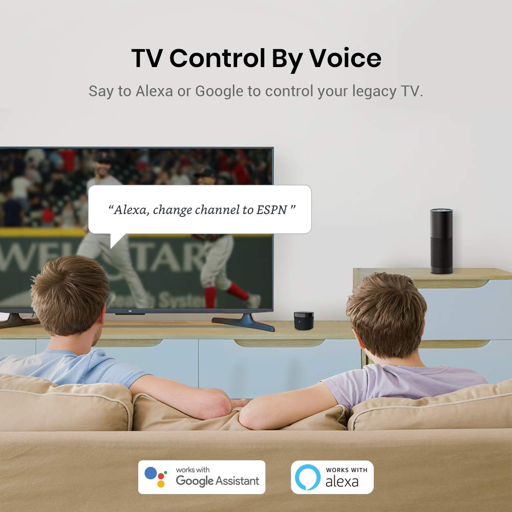 Broadlink Rm4 Mini Smart Remote   Ir Blaster Hub For Smart Home Automation, Infrared Tv Air Conditioner Remote Replacement Compa