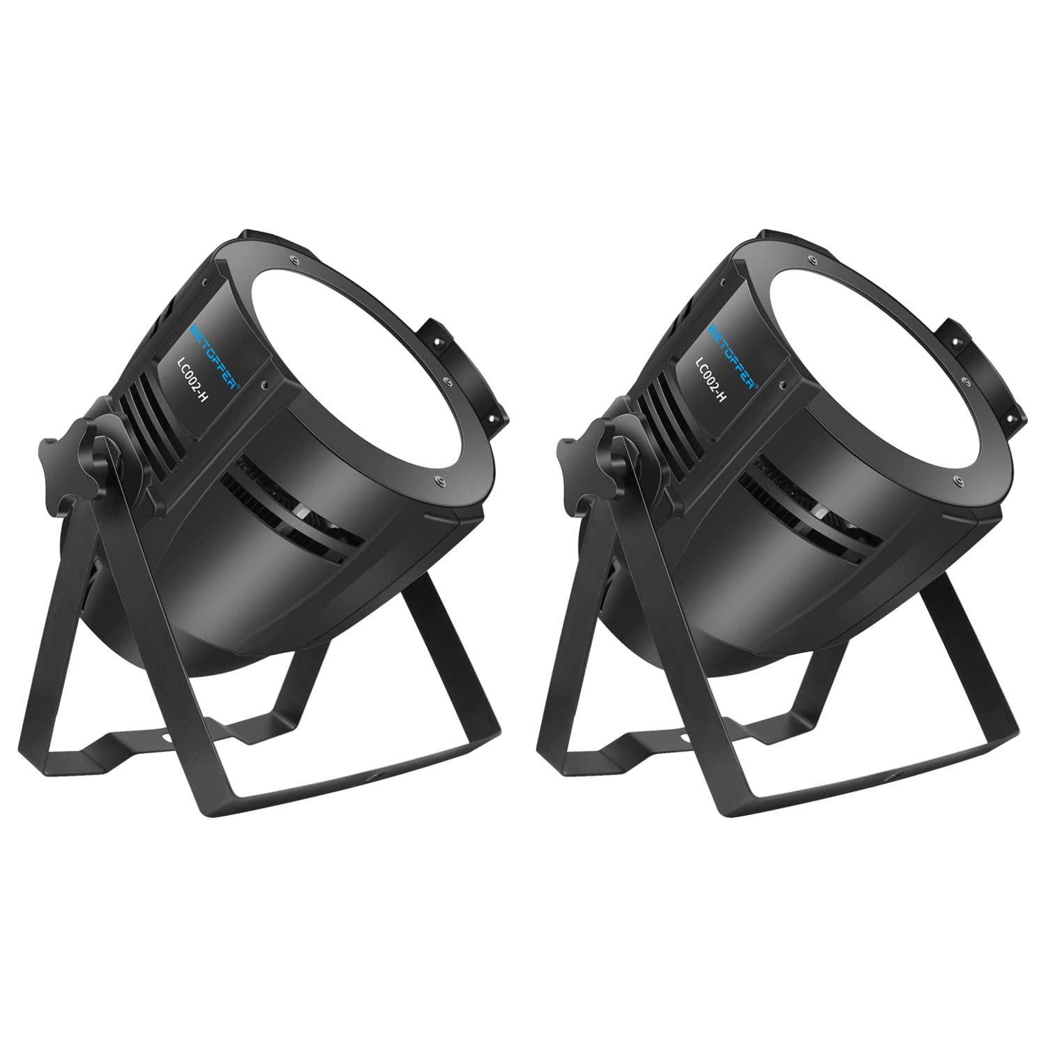 BETOPPER Stage Lights, 200W COB LED Stage Spotlights, Warm & Cold White LED Par Light, DMX/Master-Slave Lights, Spotlight/Fresne