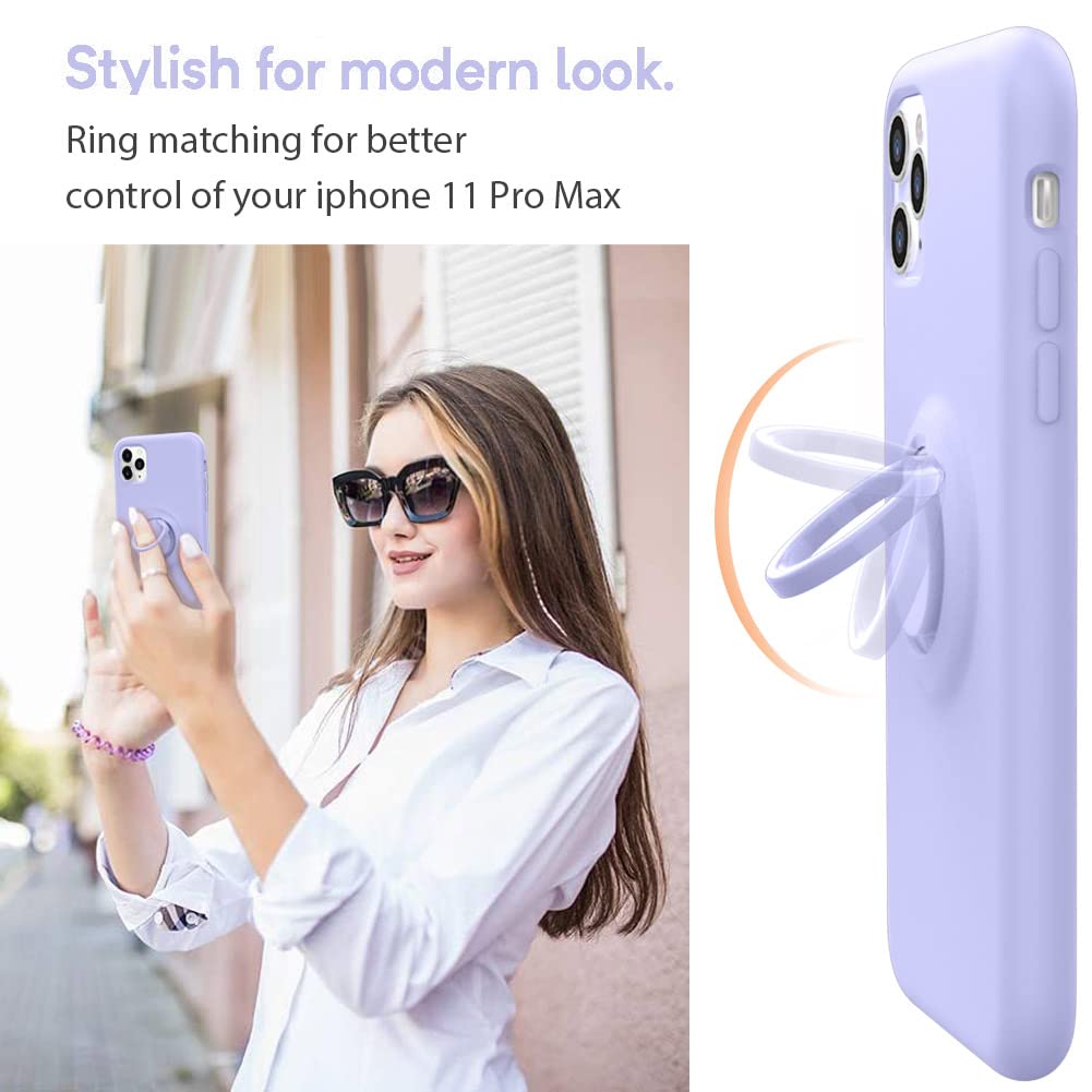 Mocca For Iphone 11 Pro Max Case With Kickstand | Anti Scratch | Soft Microfiber Lining Full Body Shockproof Protective Case For
