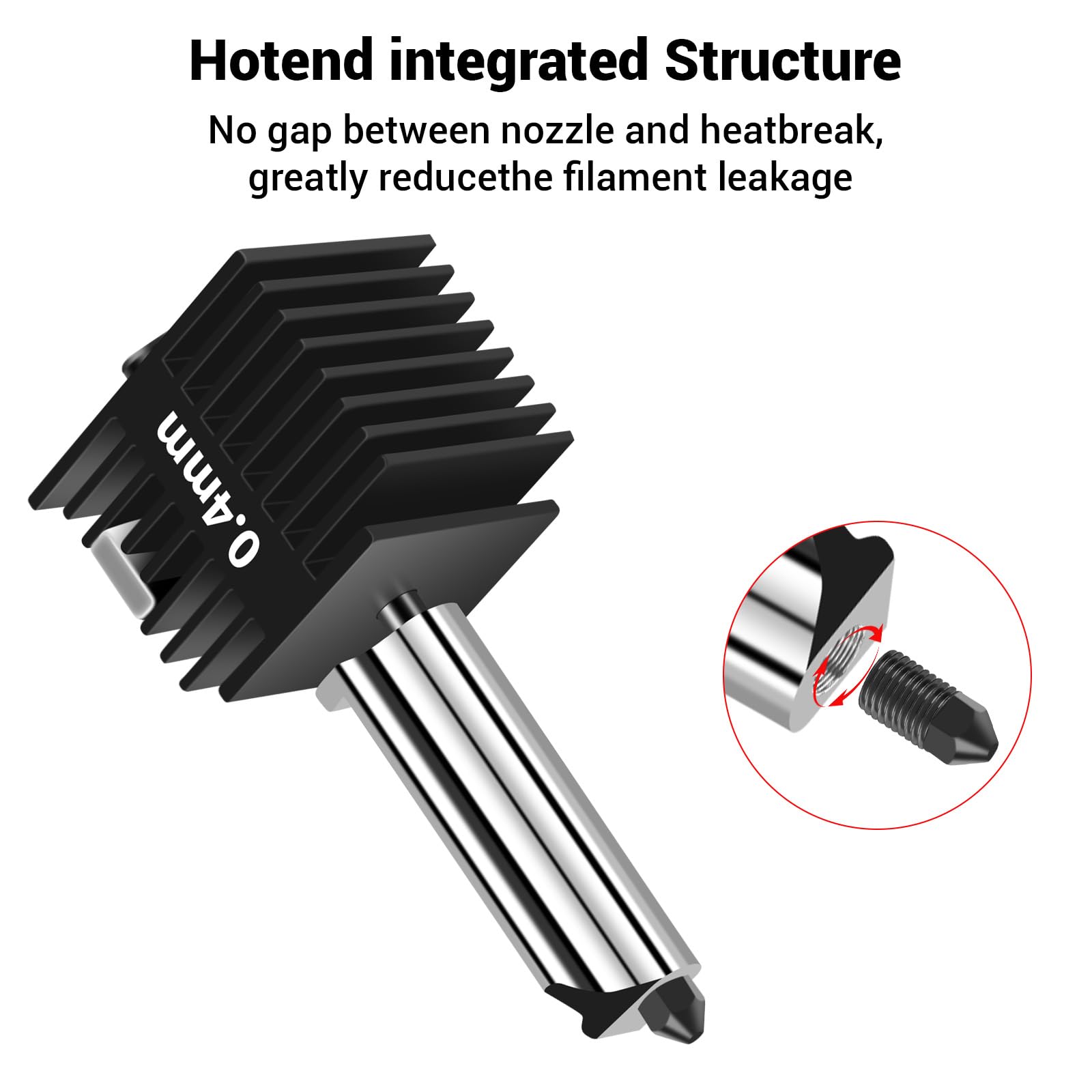 2 Pack A1 Mini/A1 Hotend Print Head Upgrade Extruder Replacement With 4Pcs High-Temperature 0.4Mm Hardened Steel Nozzle Hot End