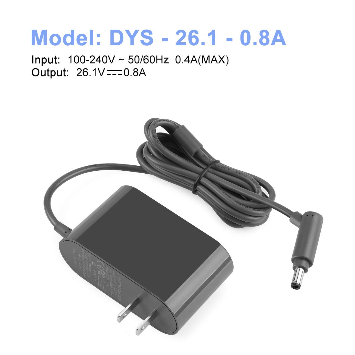 Energup 21.6V V6 V7 V8 Replace For Dyson Ac Adapter, Dyson Battery Charger For Dc58 Dc59 Dc61 Dc62 Sv03 Sv04 Sv05 Sv06, Model 20