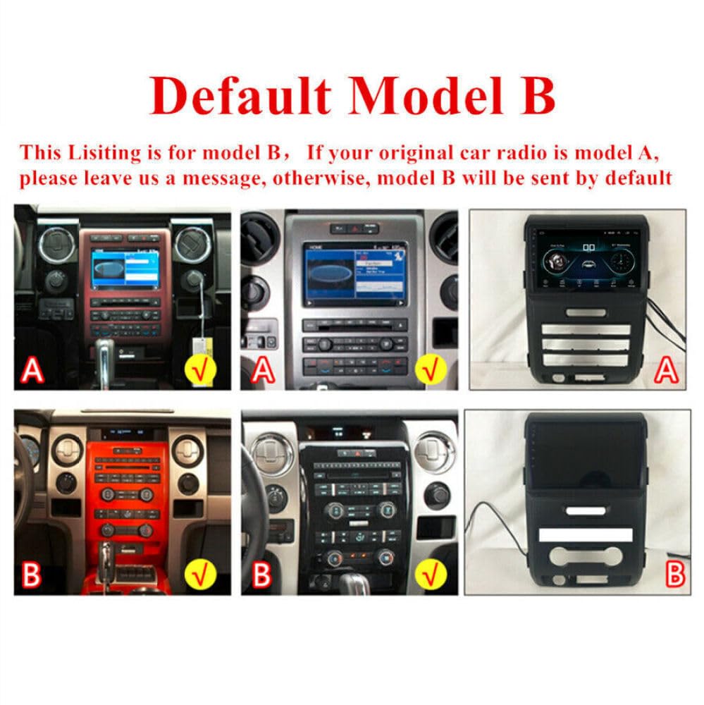 Ewlsac Car Radio Stereo For Ford F150 2009 2014 Android 13 9 Inch Screen Car In Dash Gps Navigation Ram 2Gb Rom 32Gb Wireless Ca