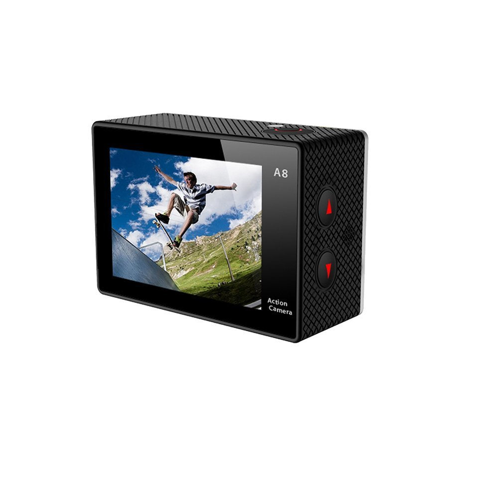 Axess Cs3603 720P Hd Wide Angle Lens Sports And Action Camera With Waterproof Housing And Accessories (Black)