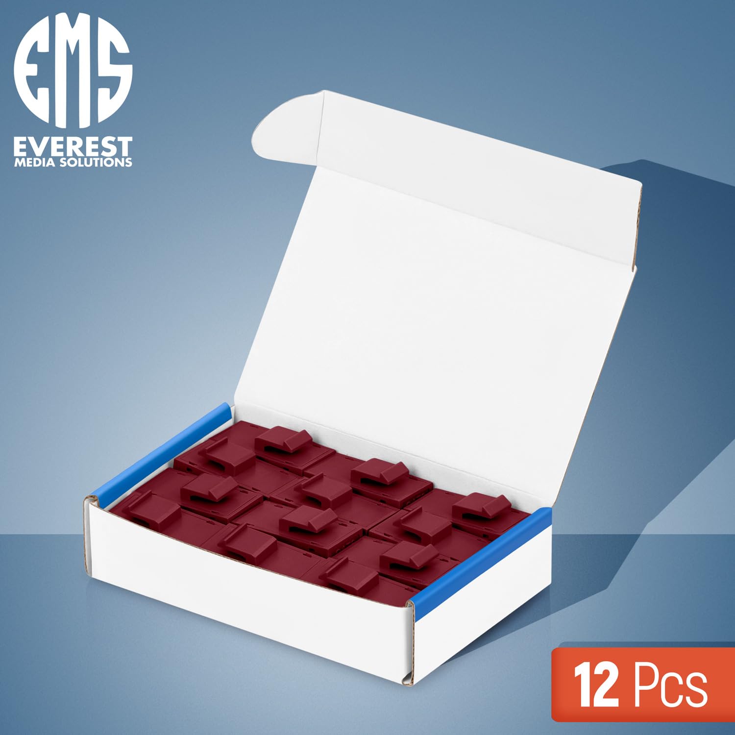 Everest Media Solutions Rj45 Cat6 Keystone Coupler In Red   12 Pack   Female To Female Ethernet Keystone Jack For Standard Wall