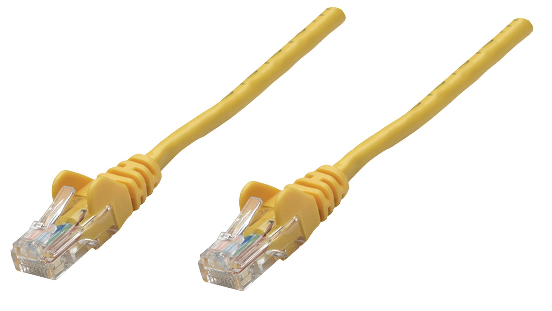 Intellinet   Patch Cable   Rj 45 (M)   Rj 45 (M)   100 Ft   Utp   ( Cat 5E )   Molded, Snagless, Booted   Yellow
