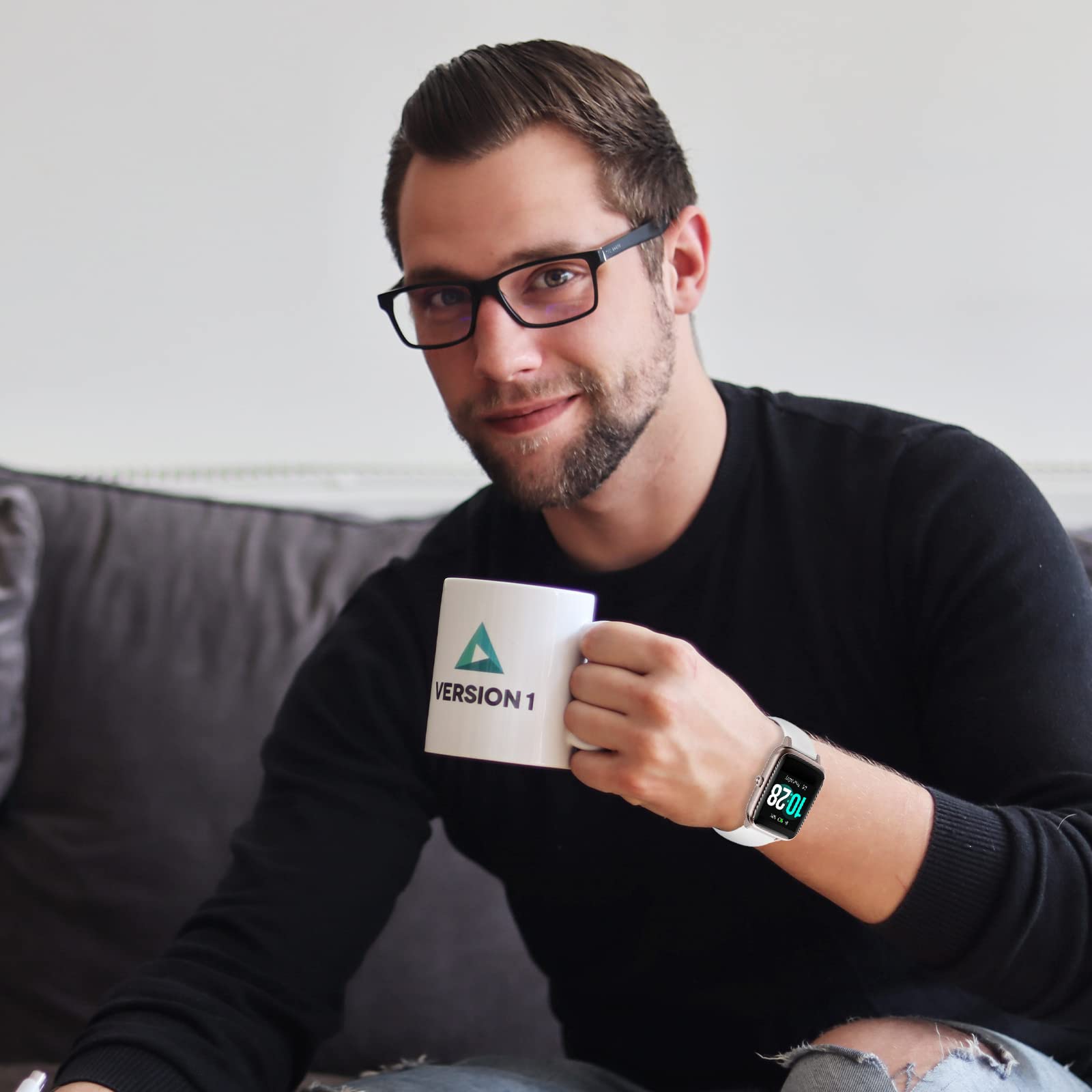 Newjourney 19Mm Adjustable White Silicone Smart Watch Band, Compatible With Id205L, Id205U, Id205S, Id205G, Id216 Veryfitpro Sma