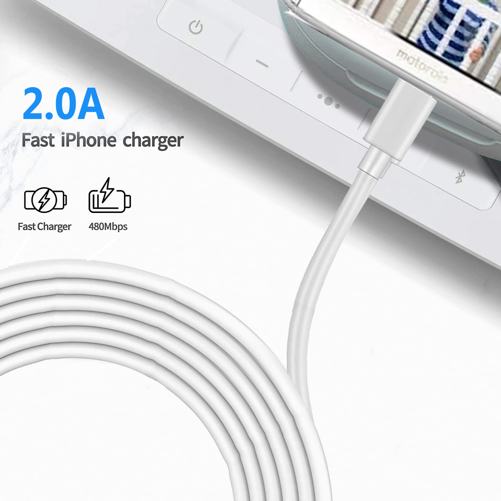 10Ft Charging Power Cable Cord For Arlo Q,Arlo Pro/Pro2,Arlo Essential Spotlight Xl/Xl 2Nd, Arlo Go, Wyze Cam Pan V3 V2,Blink,Cloud,Yi Home Camera,Oculus Go,Kasa Cam Wall Charger Adapter Replacement