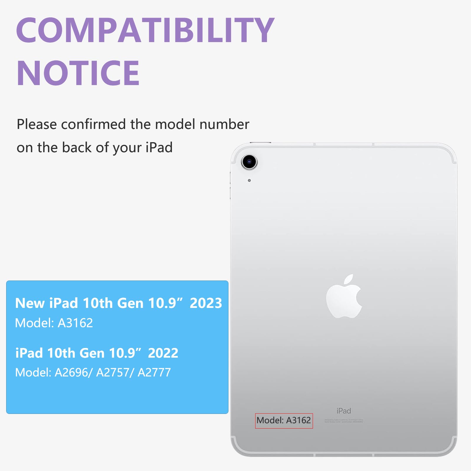 Taiyang For Ipad 10Th Generation Case With Keyboard For Ipad 10.9'' 2022, Touch Keyboard For Ipad 10Th Generation Case  360 Rota