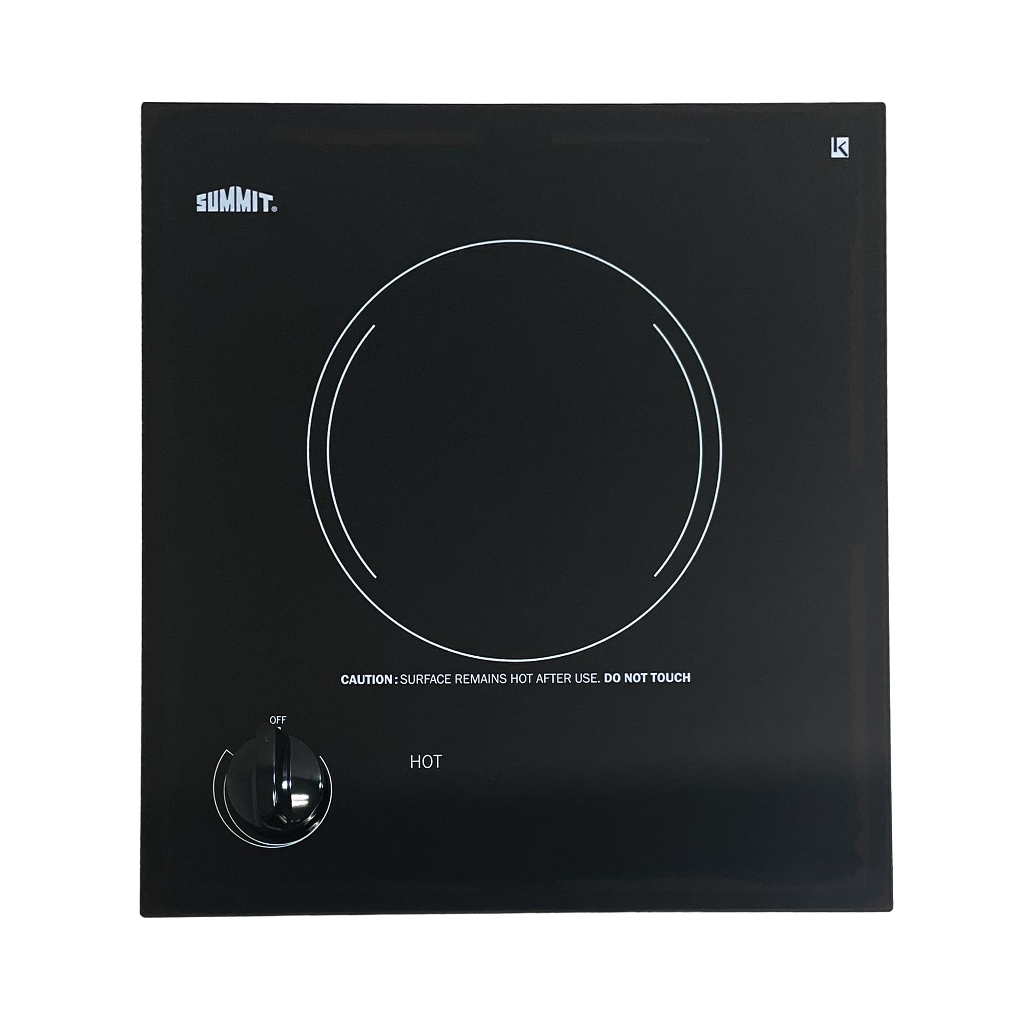 12'' Wide 115V 1 Burner Radiant Cooktop