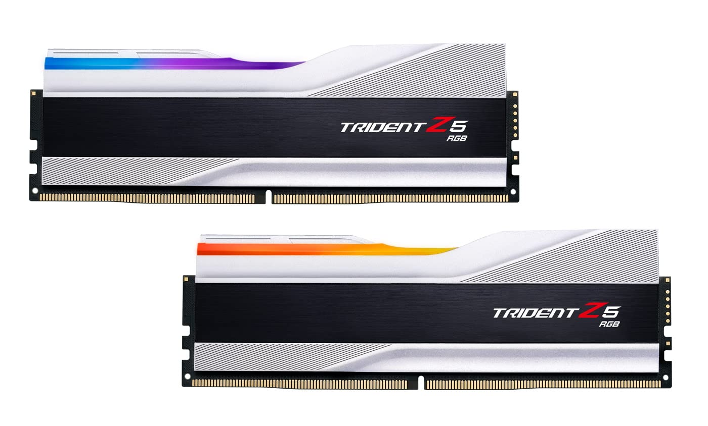 32GB G.Skill DDR5 Trident Z5 RGB 6800MHz CL34 1.40V Dual Channel Kit 2X 16GB Silver